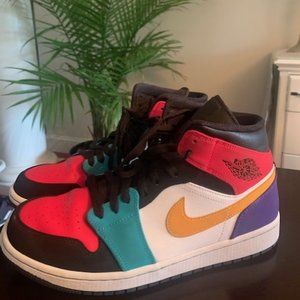 Nike Air Jordan 1 Mid Multi Sneaker (200$)